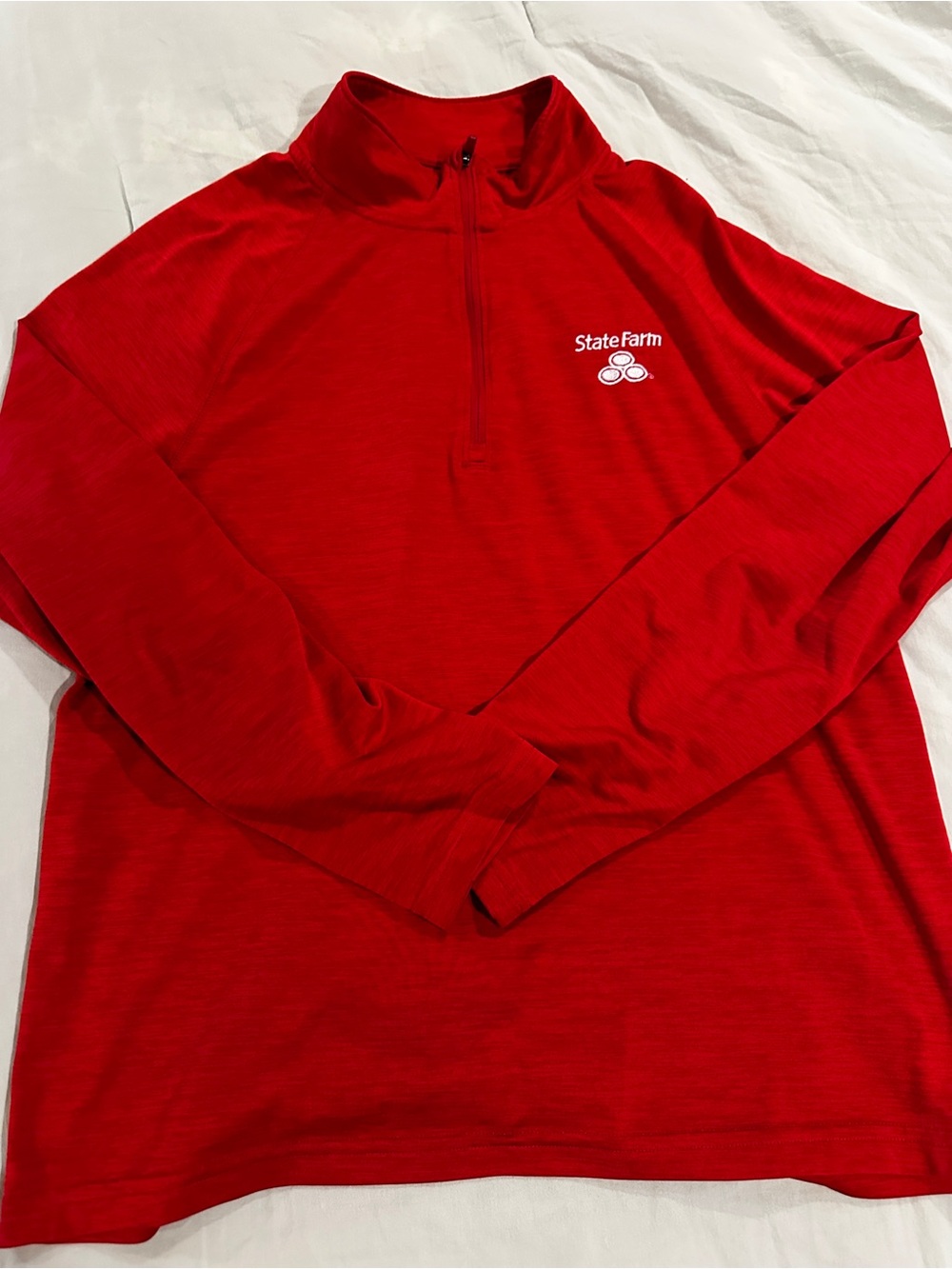 Charles River Apparel Red Pullover with White Logo